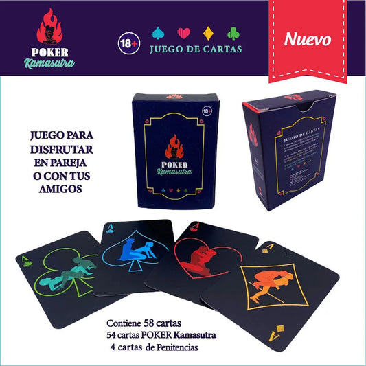 Juego de Cartas Eróticas Poker Kamasutra Erotic Games