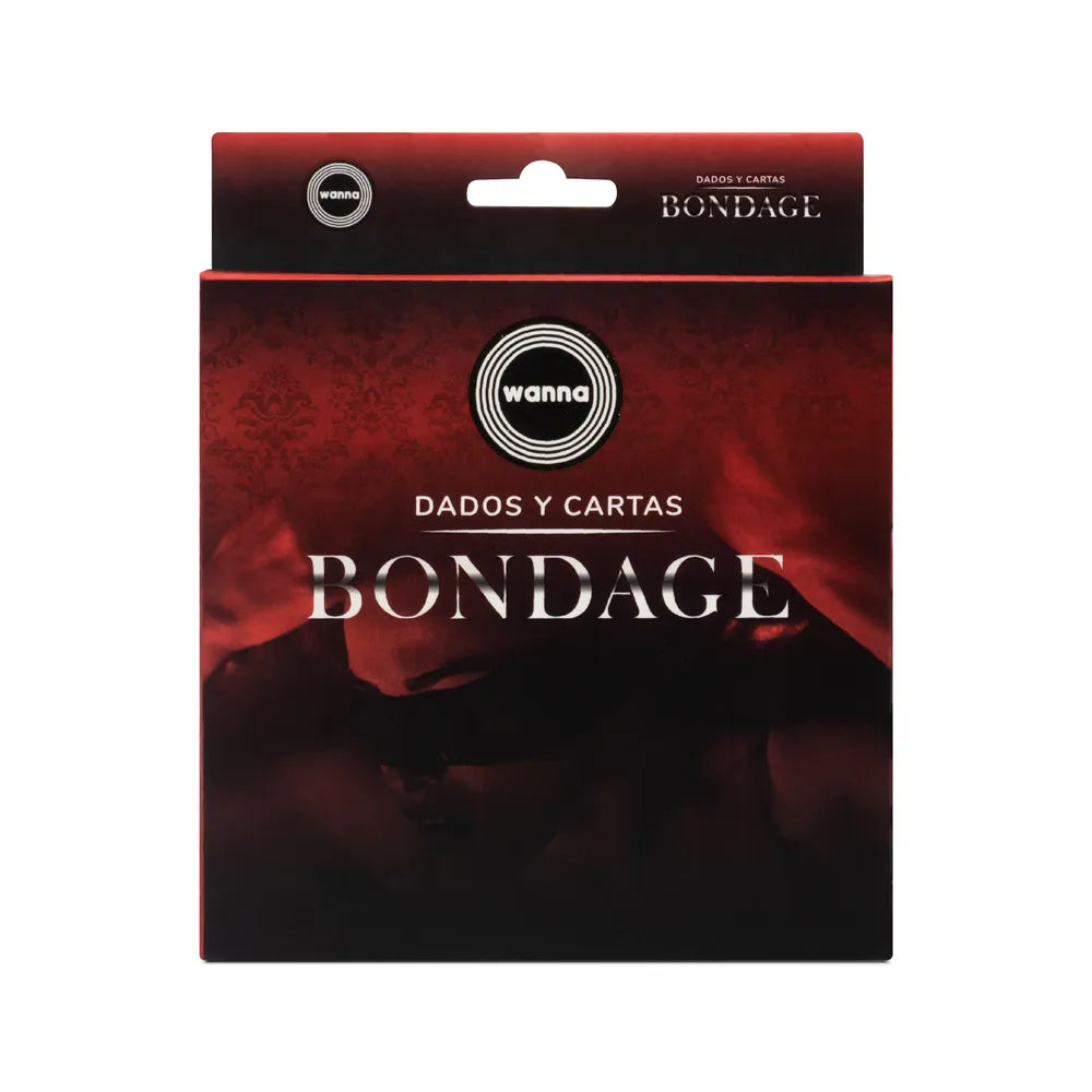 Juego de cartas Wanna Bondage de Distrisex, con ilustraciones y diseño único para juegos de rol y entretenimiento.
