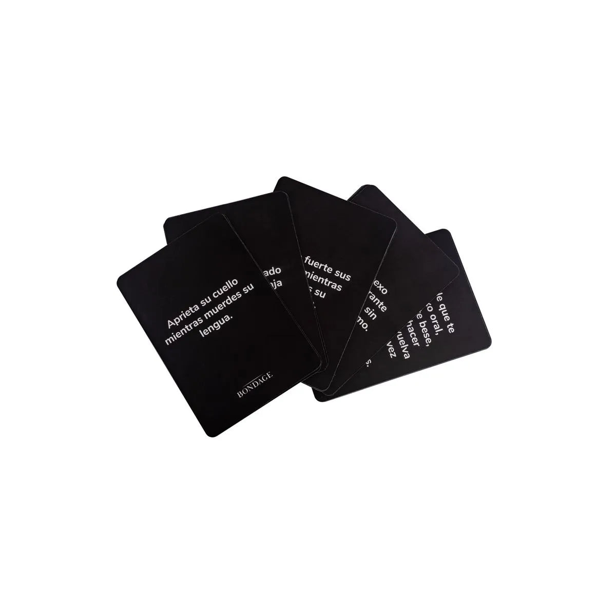 Juego de cartas Wanna Bondage de Distrisex, con ilustraciones y diseño únicos para juegos de restricción y diversión.