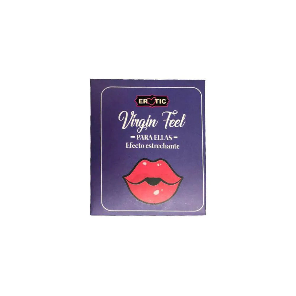 Sachet de gel estrechante Virgin Feel de Laura Bayona, fórmula para revitalizar y tonificar la zona íntima femenina.