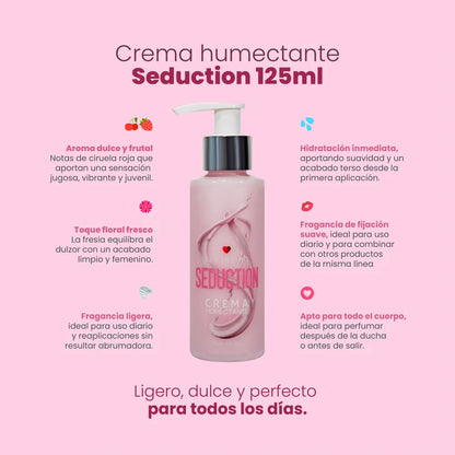 Crema Humectante Seduction con Attract 125ml – Sen Íntimo