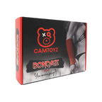 Kit de accesorios BDSM Bondage Capri de Camtoyz con esposas y correas para juegos de restricción.