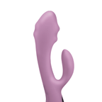 Vibrador de conejo Camtoyz Lucile Majestic Pro con diseño ergonómico y detalles realistas, en color rosa.