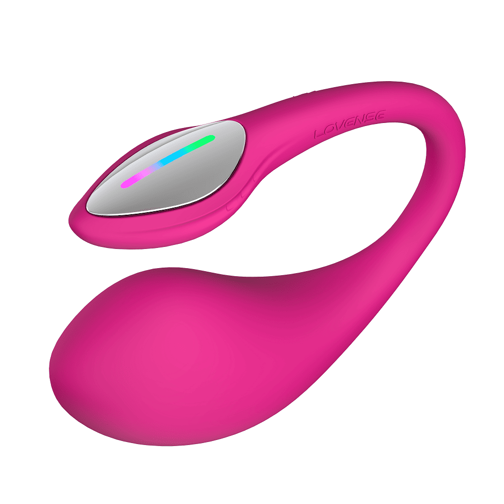 Vibrador Lovense Lush 4 en color rosa, con control remoto y diseño compacto para estimulación íntima.