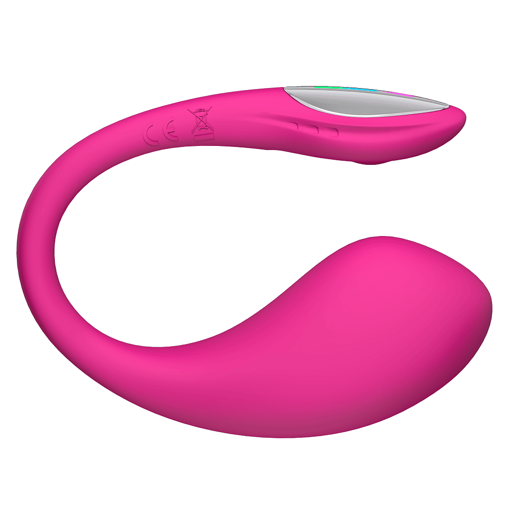 Vibrador Lovense Lush 4 de color rosa, muestra su diseño compacto y ergonómico para placer íntimo.