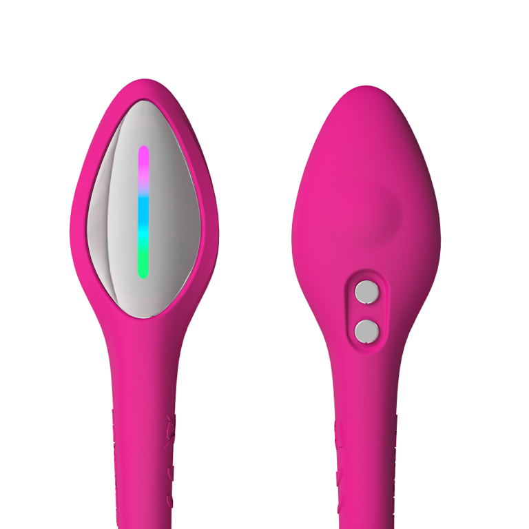 Vibrador Lovense Lush 4 de color rosa, con diseño ergonómico y control remoto, para placer íntimo.