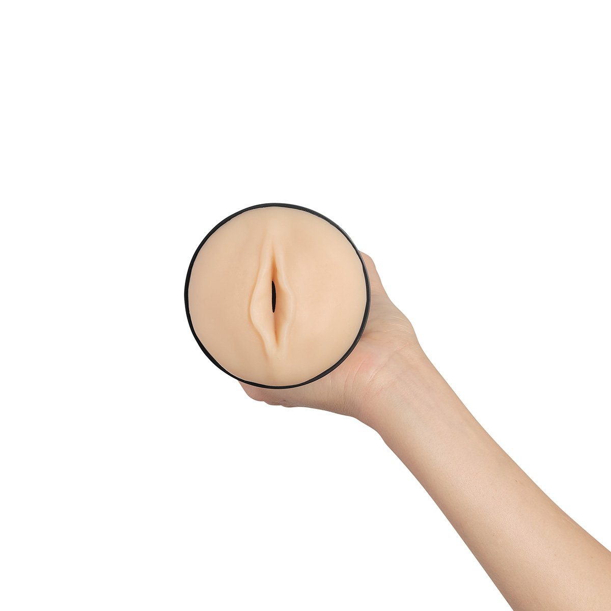 Masturbador masculino Kiiro de Distrisex, con textura realista y detalles anatómicos para una experiencia placentera.