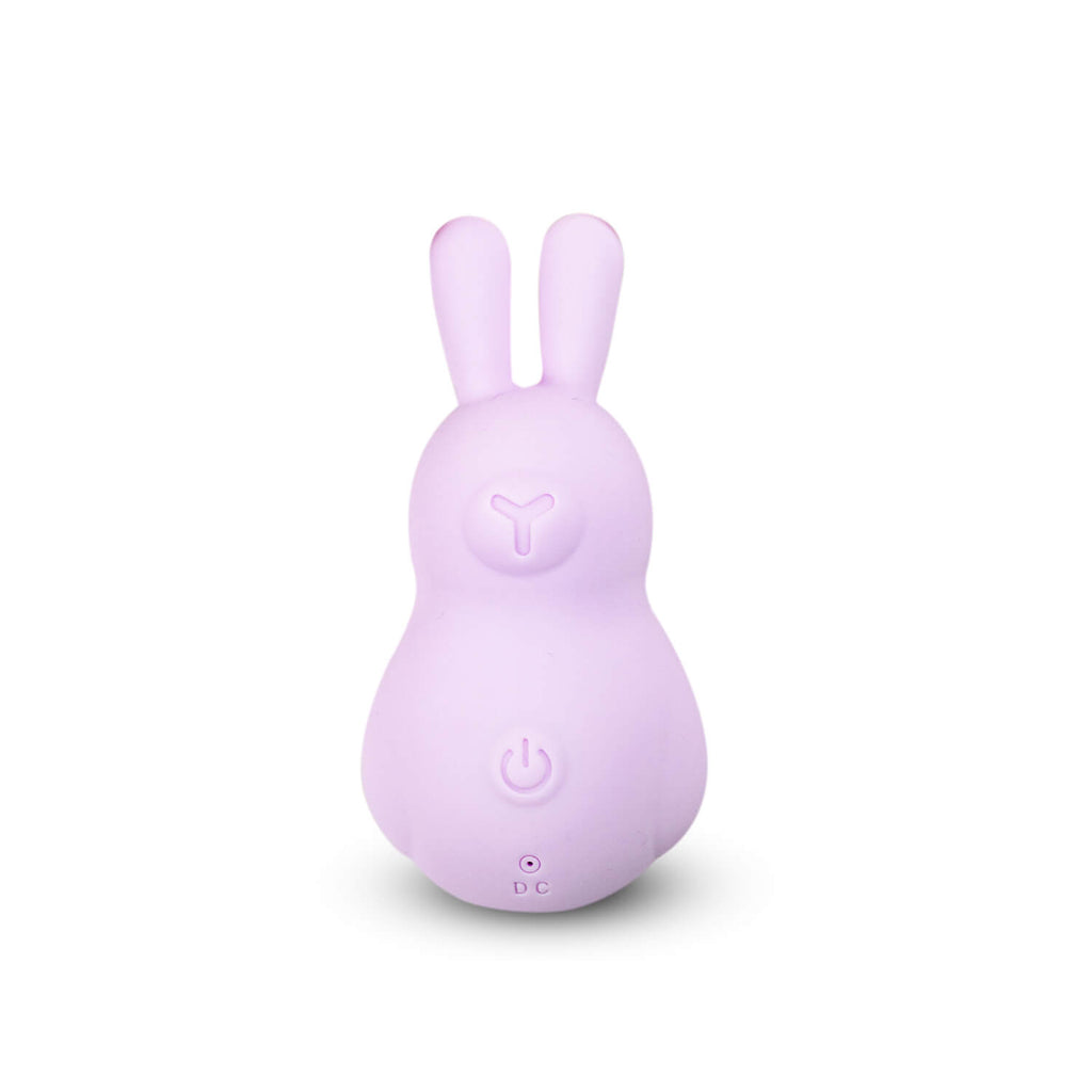 Vibrador Camtoyz Miffy de color blanco con diseño de la figura de Miffy, ideal para uso personal y placer.