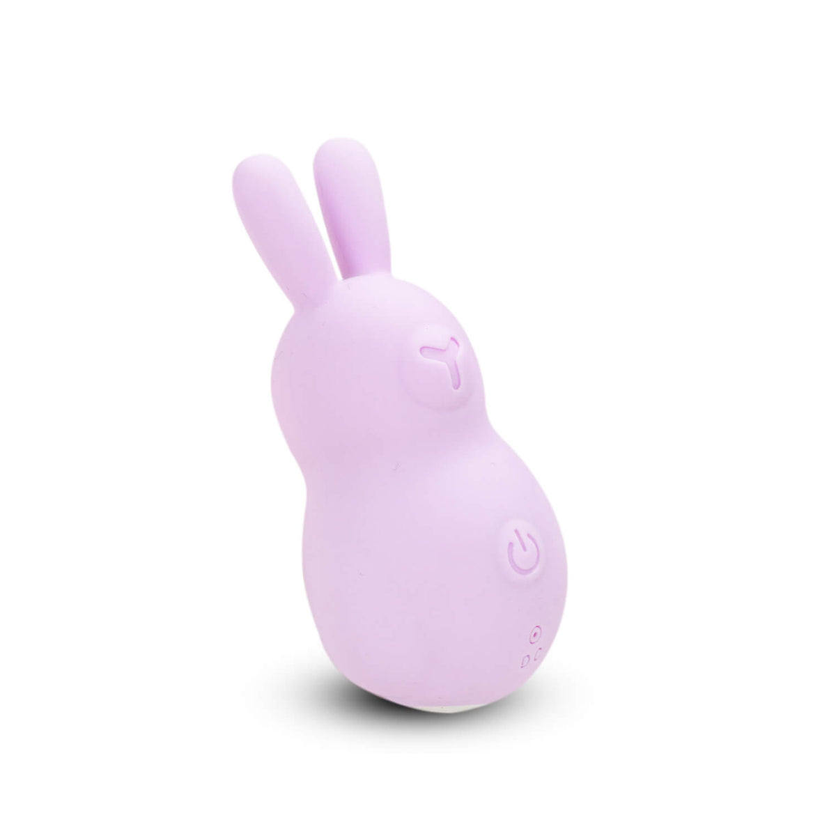 Vibrador Camtoyz Miffy, color blanco, con forma de conejito, diseñado para placer, en fondo neutro.