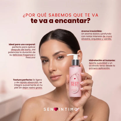 Crema Humectante Sexy con Attract 125ml – Sen Íntimo