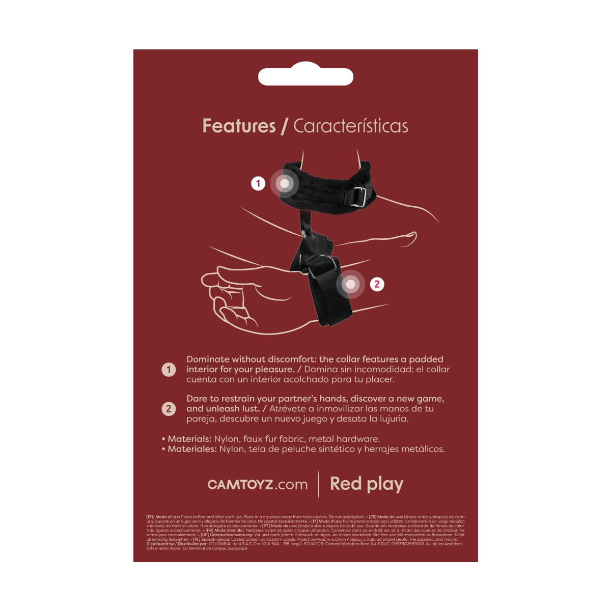 Obedience Collar con Esposas para Muñecas Camtoyz