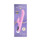 Vibrador Osma Majestic Pro con forma de conejo de la marca Camtoyz, diseñado para estimulación placentera, en color rosa.