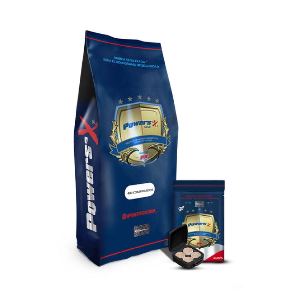 Pastillas Power Sex de Distrisex en bolsa con 100 sobres, accesorio para mejorar la experiencia sexual.