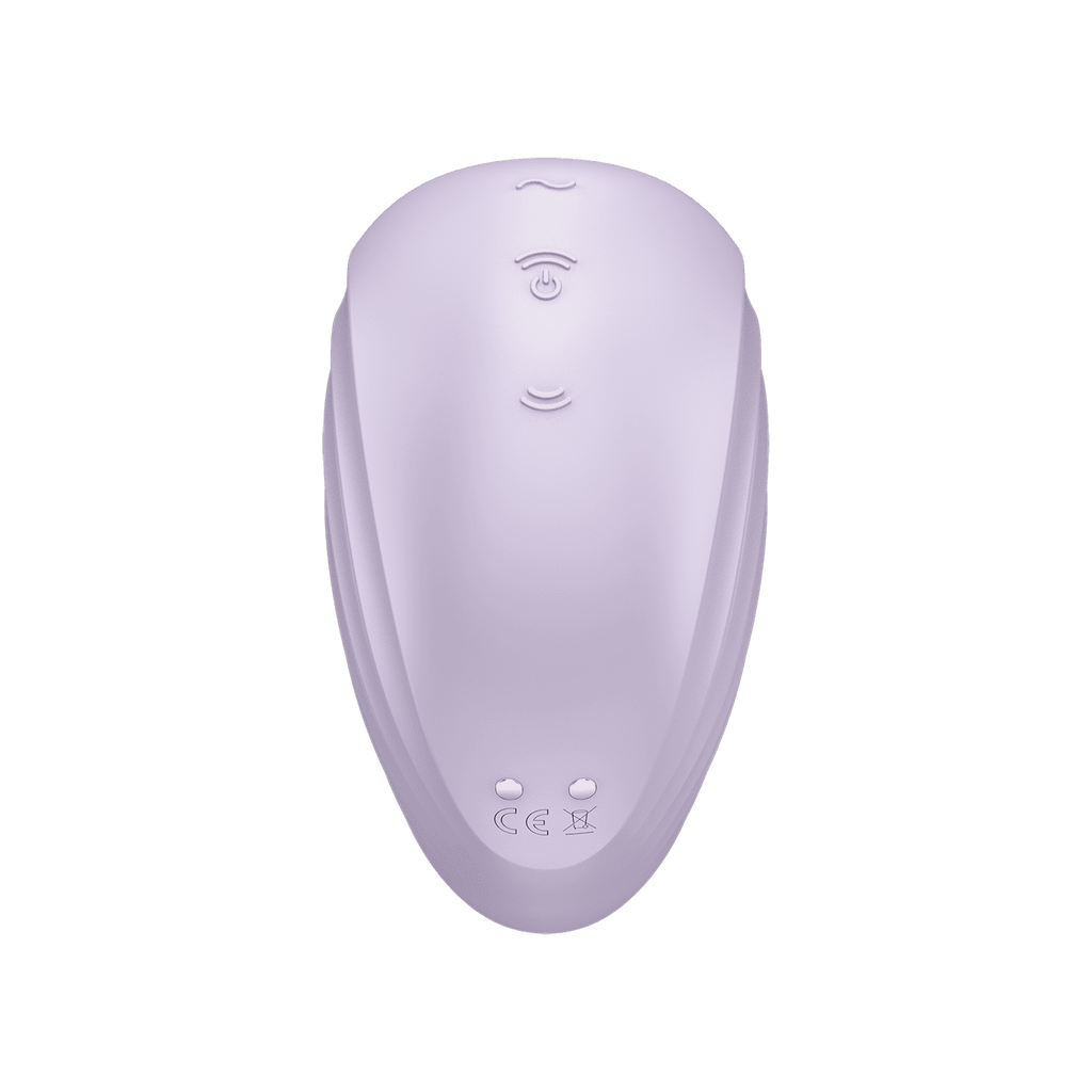 Succionador Satisfyer Pearl Diver en color violeta, con diseño compacto y ergonómico para placer íntimo.
