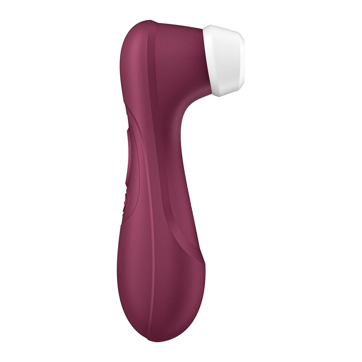 Succionador Satisfyer Pro 2 Generation 3 con app en color rojo vino, diseño compacto y control inalámbrico de Distrisex.