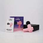 Mini masajeador vibrador Relaxy de Juguito de Calzón, dispositivo compacto y ergonómico para relajación y bienestar corporal.