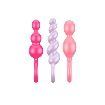 Plug anal Satisfyer Booty Call en colores Bali, diseñado para placer y comodidad, con forma ergonómica y suave material.