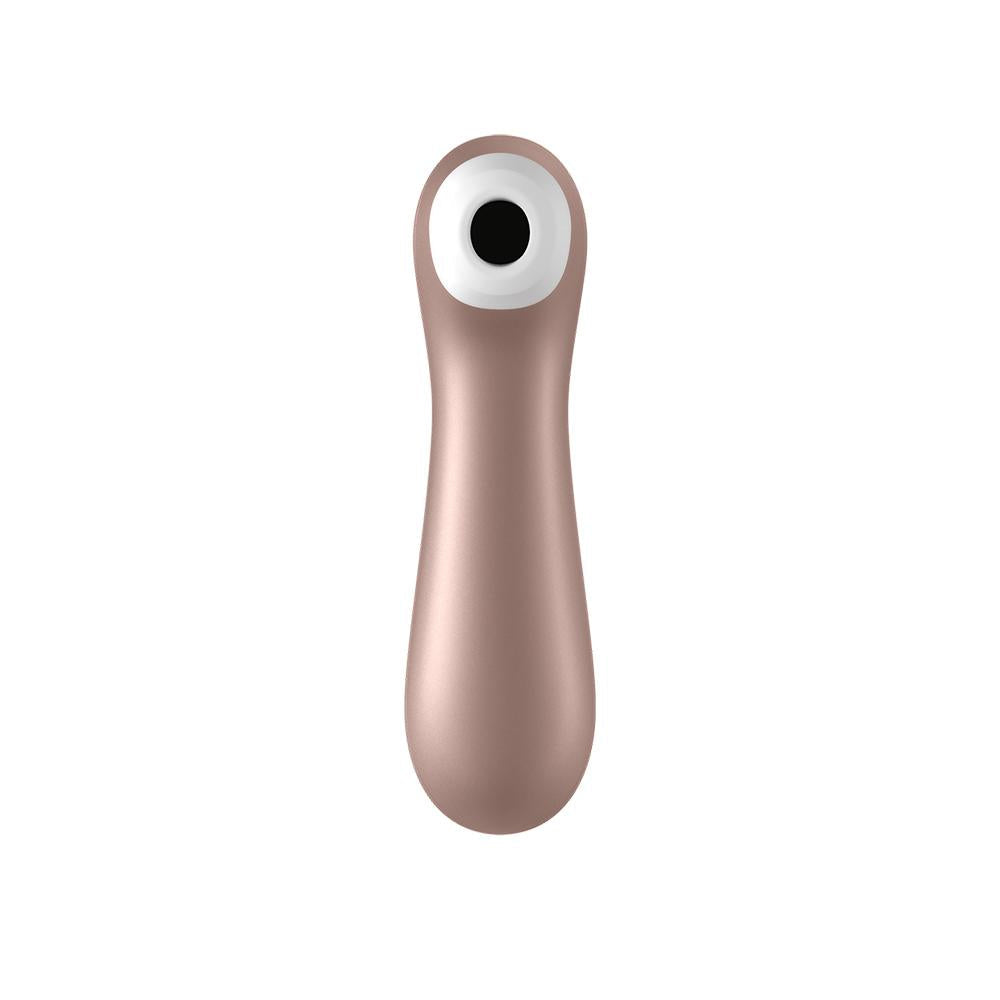 Succionador Satisfyer Pro 2+ para clítoris, dispositivo de estimulación con diseño compacto y moderno.