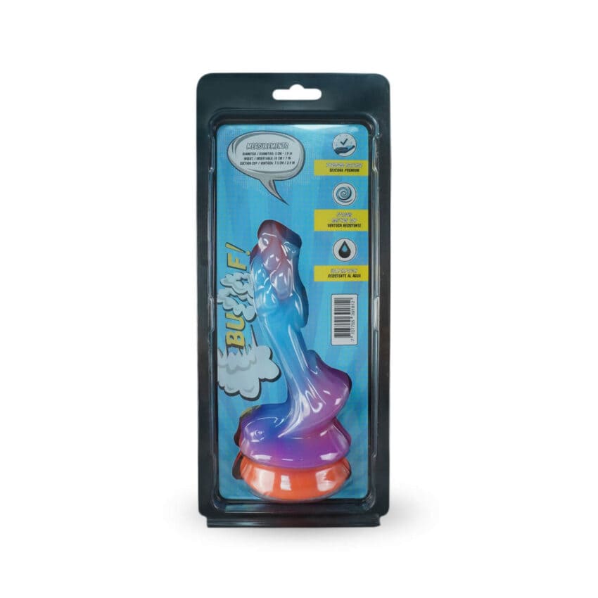 Dildo Camtoyz Radiant Siena de silicona en color rosa, con textura realista y diseño ergonómico para placer íntimo.