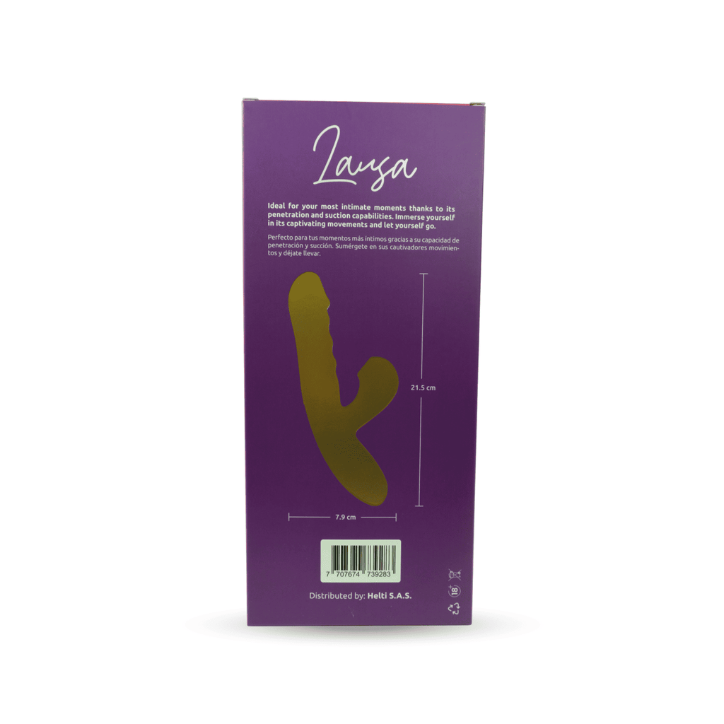 Vibrador Lausa Ohlala de la marca Juguito de Calzón, diseñado para placer y comodidad, en color rosa y tamaño compacto.