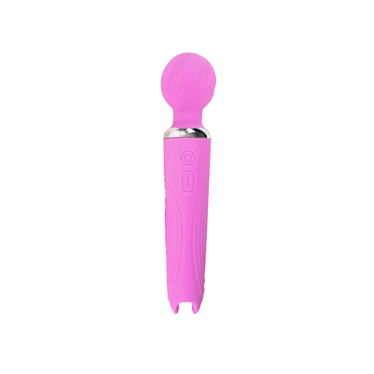 Vibrador tipo Hitachi Ursula de la marca Camtoyz, con diseño ergonómico y detalles en color rosa, visible en la imagen.