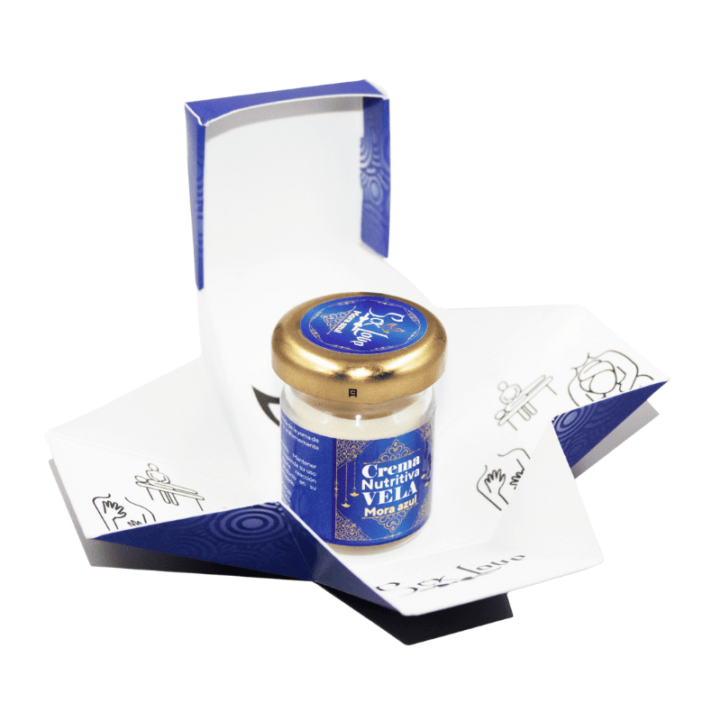 Vela para masajes corporal de 30g de la marca Frenesí, en envase pequeño y elegante, ideal para relajación y cuidado corporal.
