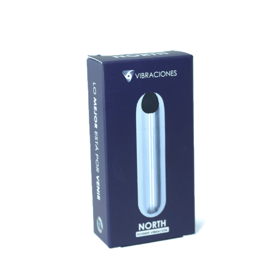 Vibrador Bala North de la marca Juguito de Calzón, pequeño y discreto, con textura suave y diseño ergonómico para placer personal.