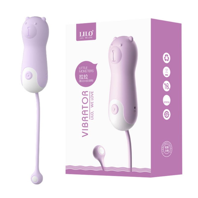 VIBRADOR OSO LILA RECARGABLE