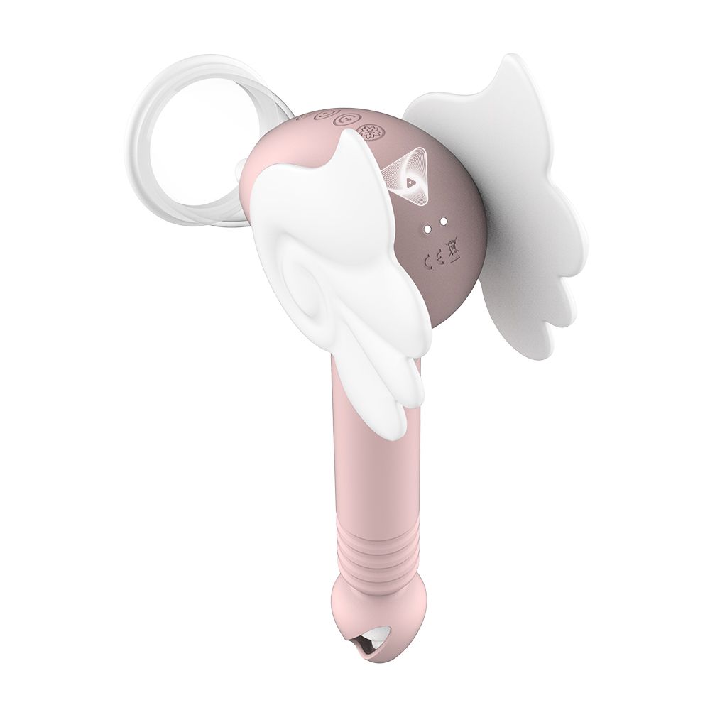 Vibrador con empuje Sakura Captor de Frenesí para doble estimulación, diseño elegante con fondo blanco.