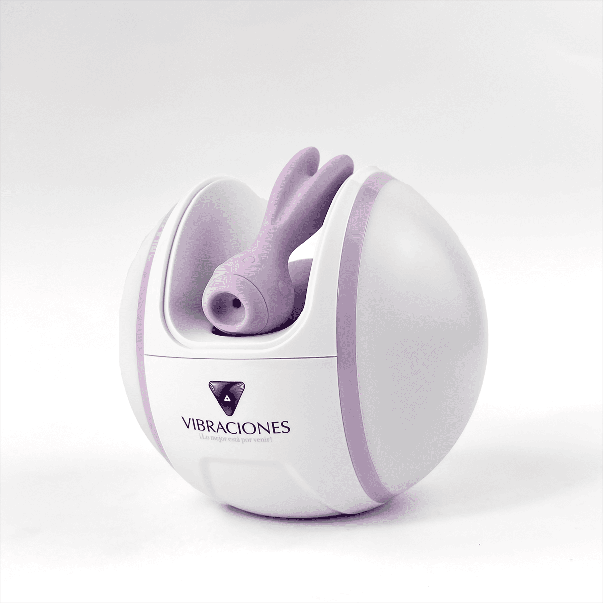 Succionador de clítoris Frenesí Rabbit con control por app, diseño elegante y estimulante para placer íntimo.