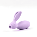 Succionador de clítoris Frenesí Rabbit con control por app, muestra el dispositivo rosa con diseño ergonómico y control digital visible.