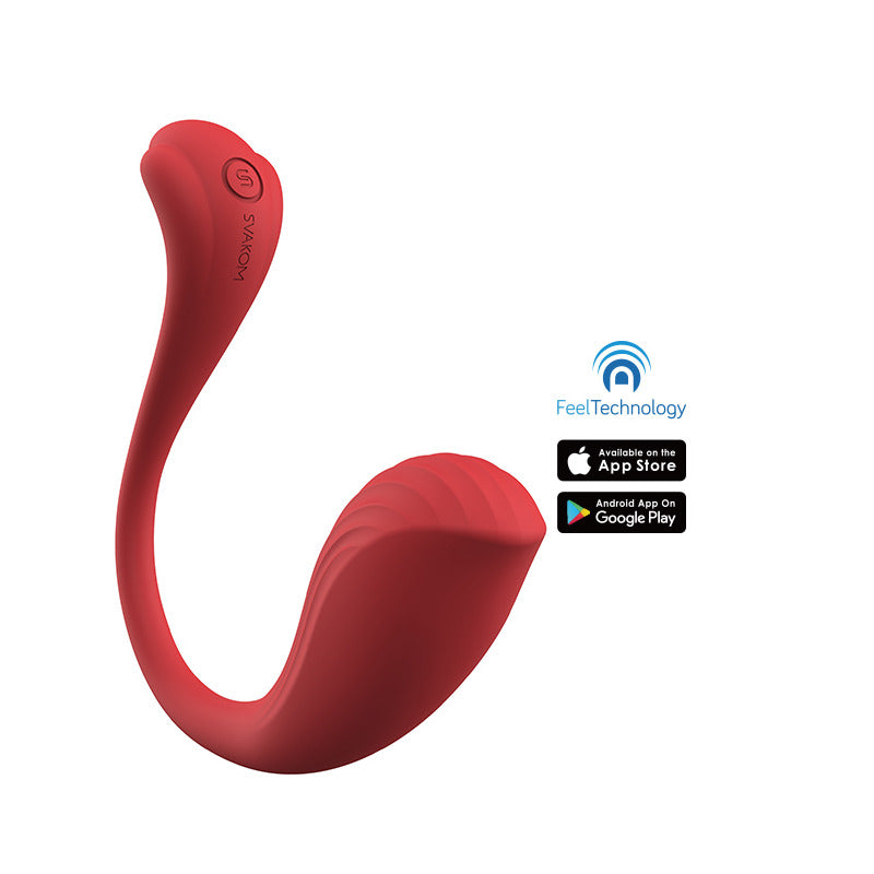 Vibrador interactivo Svakom Fenix Neo 2 con control por app, de diseño elegante y material suave para placer personalizado.