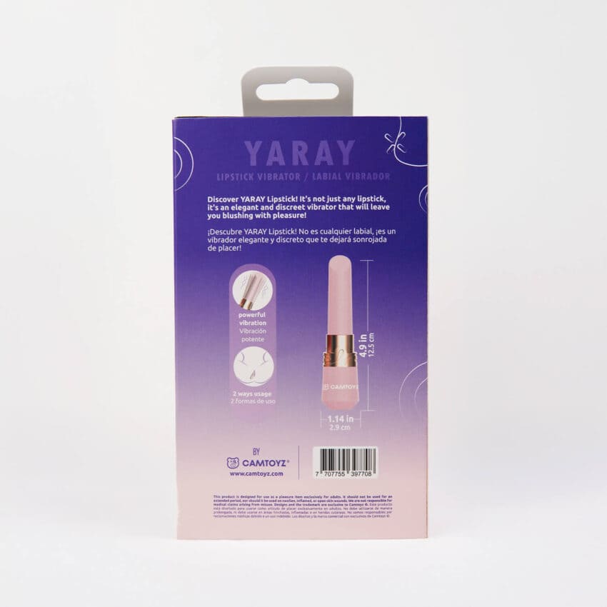 Vibrador Labial Yaray de Juguito de Calzón, con textura suave y compacto, diseñado para placer personal.