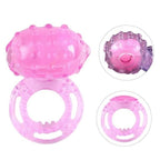 Anillo vibrador Candil de Distrisex para pene, con diseño ergonómico y estimulador, en color transparente con textura suave.