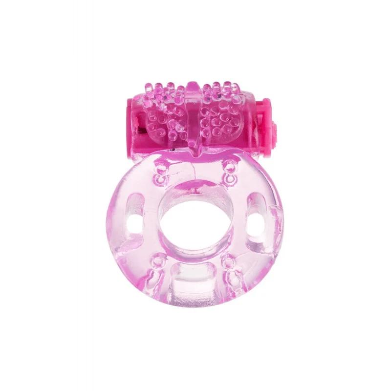 Anillo vibrador Orfeo de Distrisex para pene, con diseño festoneado y textura suave, ideal para placer y estimulación.