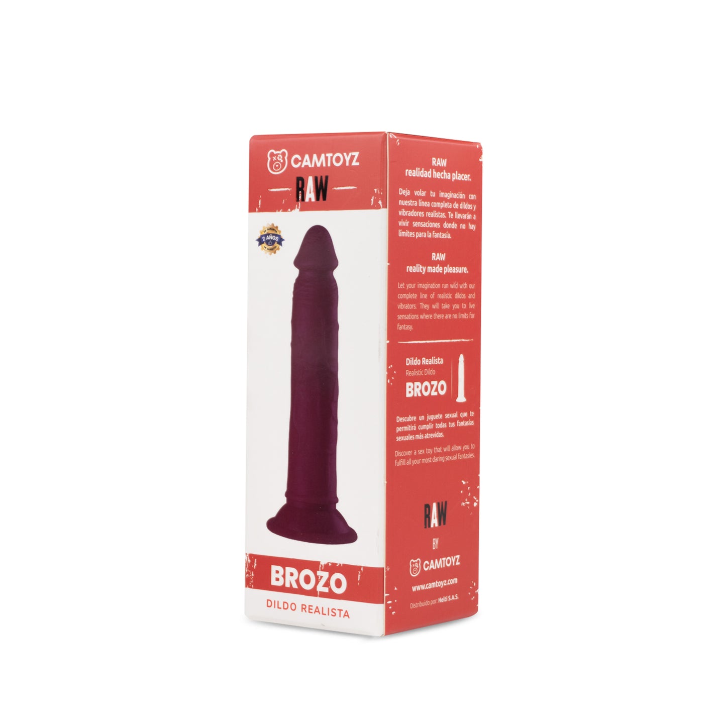 Raw Dildo Realista Brozo Rosado 19 cm