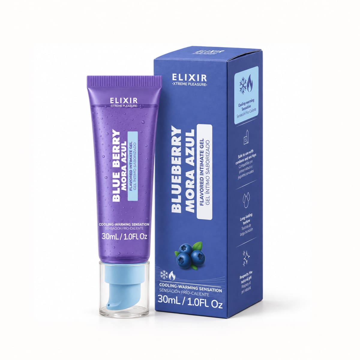 Lubricante Íntimo Elixir Sabor Mora Azul