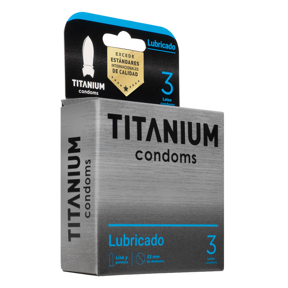 Condones Titanium Lubricado x 3