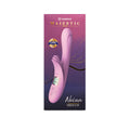 Vibrador doble término tipo conejo Juguito de Calzón Nelea en color lilas, con diseño ergonómico y texturizado para placer.