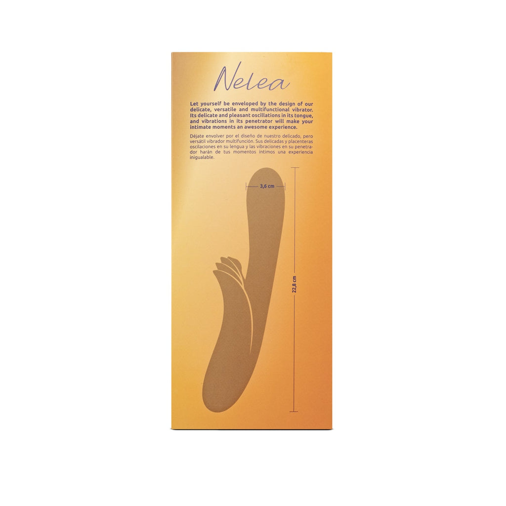 Vibrador doble término con forma de conejo de la marca Juguito de Calzón, color lilas, diseñado para estimulación doble.