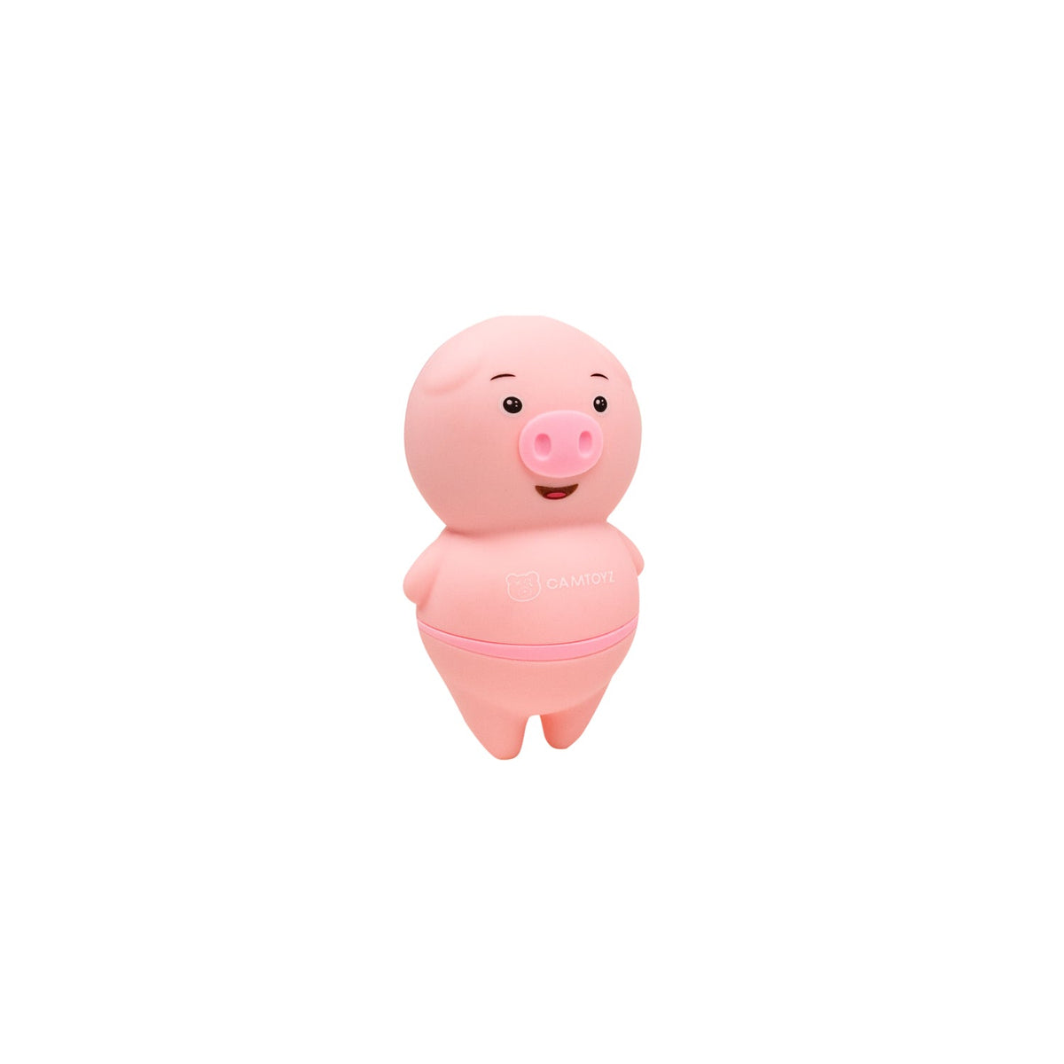 Vibrador Camtoyz Pigly de color rosa, con forma ergonómica y suave, diseñado para placer y comodidad en uso personal.