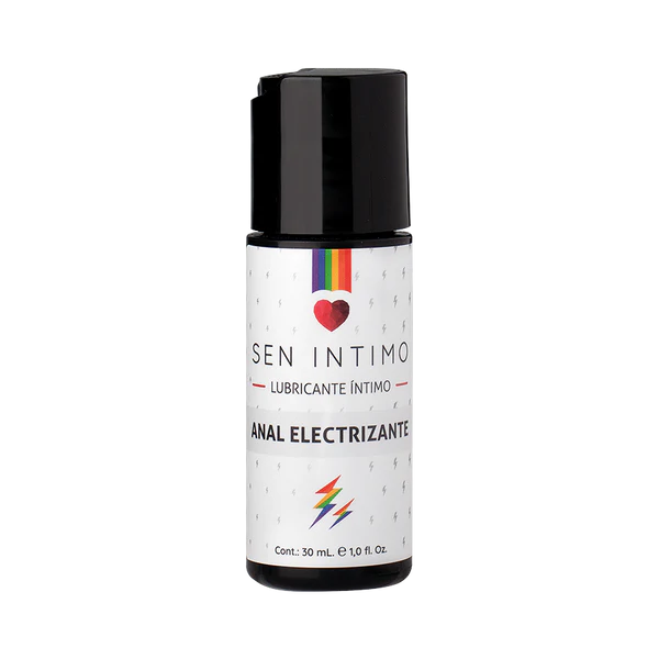 Lubricante íntimo anal electrizante de la marca Sen Íntimo, accesorio para experiencias sensuales y estimulantes.