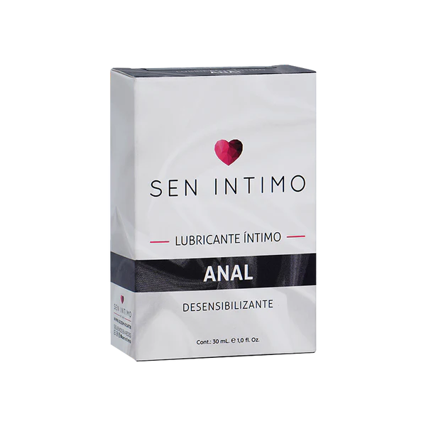 Accesorios desensibilizante anal Sen íntimo, producto para uso íntimo, con diseño práctico y discreto en la imagen.