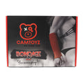 Kit de accesorios BDSM Bondage Fiore Rojo de Camtoyz, incluyendo esposas y cuerda en color rojo para juegos de restricción.