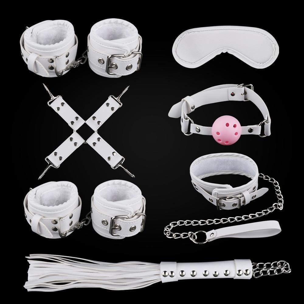 Kit de accesorios BDSM Bondage Fiore Rojo de Camtoyz con cuerdas y esposas para juegos de restricción.