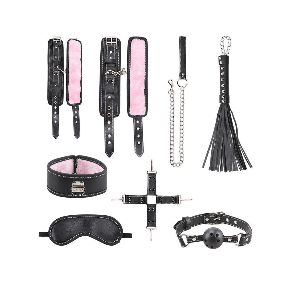 Kit de accesorios BDSM Bondage Fiore Rojo de Camtoyz con esposas y cuerda de color rojo para juegos de restricción.