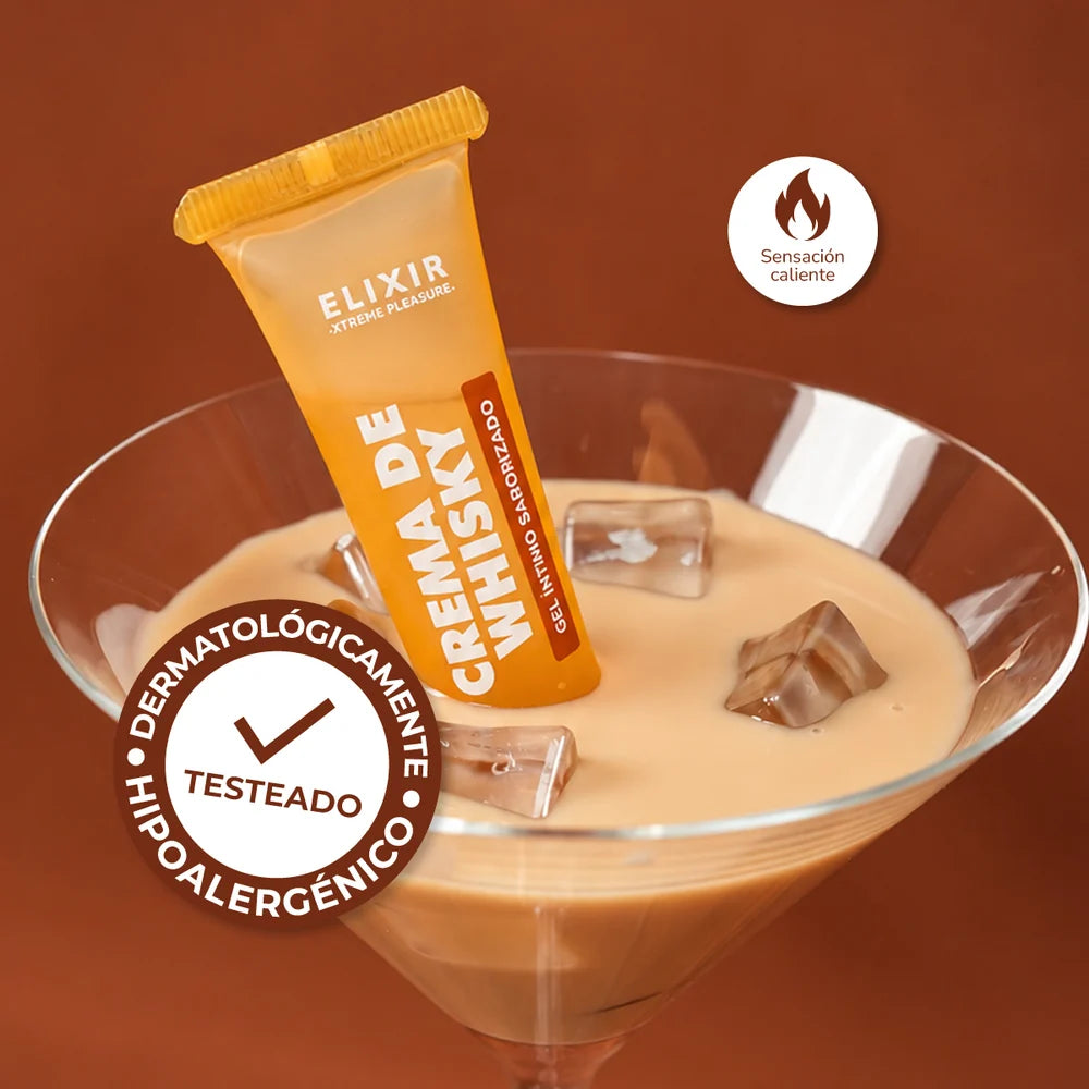 Lubricante Saborizado Crema de Whisky Elixir