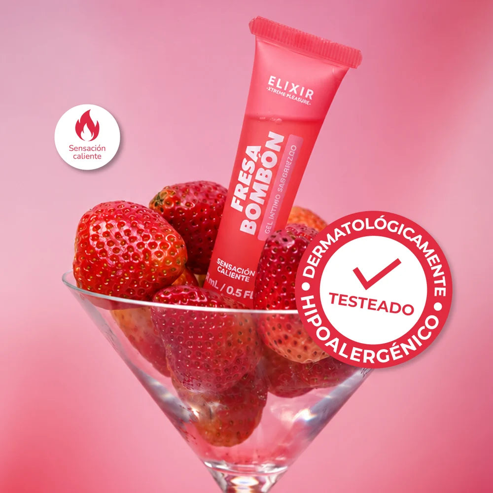 Lubricante Saborizado Fresa Bombón Elixir