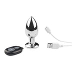 Plug anal vibrador Olimpo de Distrisex, con diseño ergonómico y vibración, para placer anal seguro y cómodo.