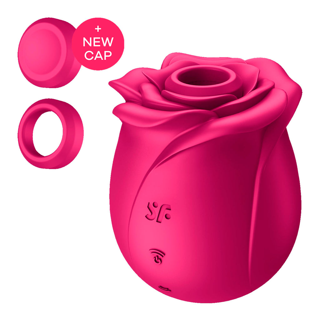 Succionador Satisfyer Classic Blossom en color rosa, diseño compacto y elegante para placer íntimo.